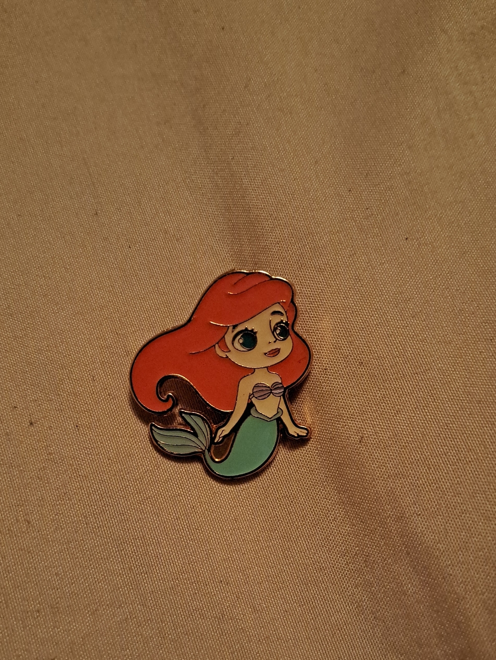 Disney Ariel Enamel Mermaid Brooch in Red, Green and Purple